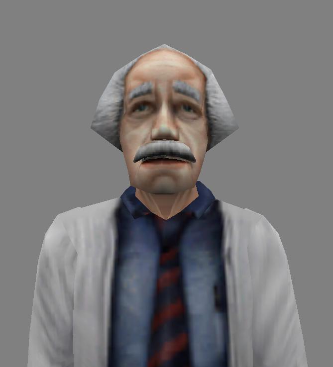 Model of Einstein Scientist from Half Life 1